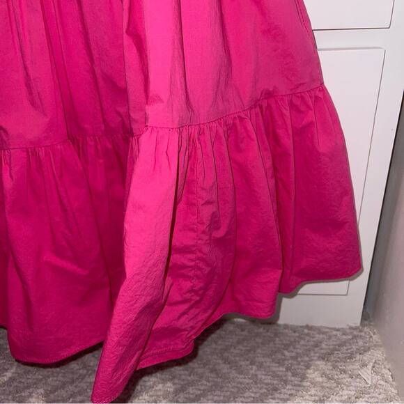 AQUA Ruffled Mini Dress Hot Pink Small - Picture 7 of 9